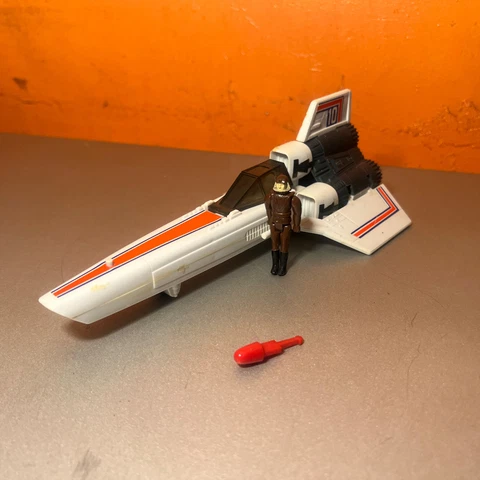 Battlestar Galactica Vintage Colonial Viper Spaceship Mattel 1978 COMPLETE Cover