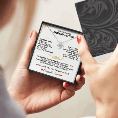 Collar A Mi Nieta, Regalo Cumpleaños Navidad Para Nieta del Abuelo Foto 1 de 4