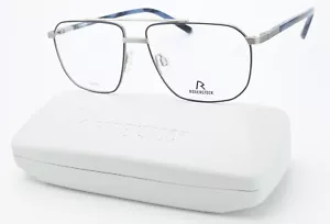 RODENSTOCK Brille R 7090 C 54-14 140 Acetat Titan Blau Silber Matt Pilot im Etui - Picture 1 of 14
