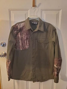 Mossy Oak Break-Up Infinity Langarm-Tarnmuster-Schießhemd mit Knopfleiste Größe Large - Bild 1 von 7