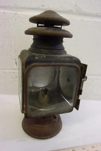 1909-1913 Antique Auto Car Light Kerosene Oil Lamp Carriage Lantern Gray Davis - Picture 1 of 8
