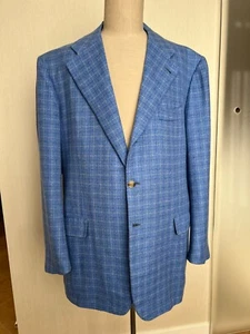 cesare attolini cashmere blue jacket 58 - Picture 1 of 12
