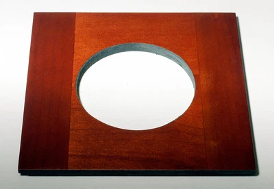 1 Wooden lens board 4-13/16"x 4-3/4" for SENECA Improved View Camera 65 mm hole - Image 1 of 3