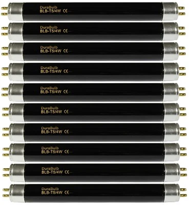 10 x DuraBulb 4W UV Note Checker Bulbs F4 T5 BLB for Fake Money Detectors 135mm - Image 1 of 4