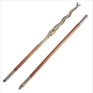 Lanzas de Kungfu Wushu Lanza de Serpiente Larga Armas Largas Tradicionales - Imagen 1 de 7