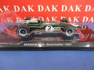 Die cast 1/24 Modellino Auto F1 Brabham BT24 1967 D. Hulme - Immagine 1 di 4
