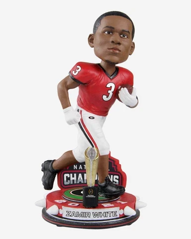 Zamir White Georgia Bulldogs 2021 Football National Champions Trophy Bobblehead Cover