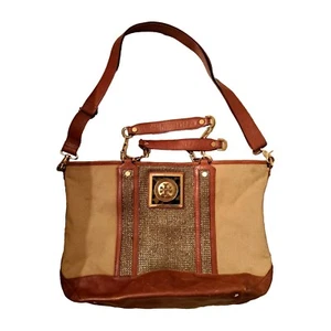 Tory Burch Thea Triple Compartment Satchel Bag Need Fix Handdo Easy Fix - Picture 1 of 19