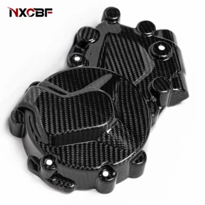 2009-2019 BMW S1000RR Carbon Fiber Left Side Engine Case Cover Fairing Cowling - Picture 1 of 8