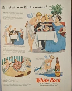Vintage 1946 white rock sparkling water print ad. Keeps you sparkling too - Picture 1 of 1