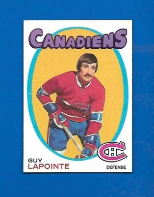 1971-72 O PEE CHEE #145 GUY LAPOINTE MONTREAL CANADIENS 71-72 OPC NHL HOCKEY - Image 1 of 2