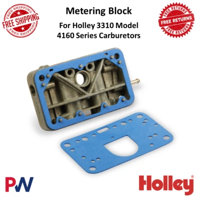Kit de bloque de medición de repuesto Holley para carburador 4160 modelo 600 CFM #134-131 Foto 1 de 4