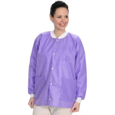 VALUMAX INTERNATIONAL ValuMax-3630PPS Extra-Safe Jacket - Purple Small 10/Pk Hip-Length Light-Weight