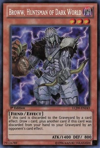 Yu-Gi-Oh! Broww, Huntsman of Dark World LCJW-EN243 1st Ed Secret Rare NM - Picture 1 of 2