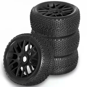 4pcs 17mm Hex TIRES & Wheels For 1/8 RC ARRMA Typhon Talion Traxxas HPI HSP Losi - Picture 1 of 25