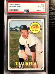 1969 TOPPS NORM CASH PSA GRADO 4 - Foto 1 di 3