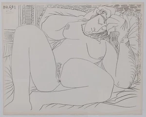 Pablo Picasso: Paare und weibliche Akte, 11.8.1969, Ausgabe, Atelier Mourlot - Bild 1 von 1