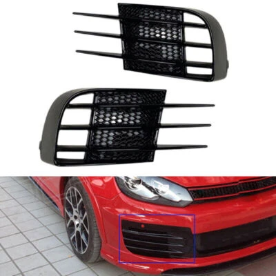Kit de cubierta de parrilla de faro antiniebla delantero para VW Golf 6 MK6 Volkswagen GTI GTD 2008-2013 Foto 1 de 4