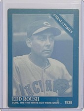 1/1 EDD ROUSH 1994 CONLON CARD #993 PRINTING PLATE CINCINNATI REDS HOF 1 OF 1
