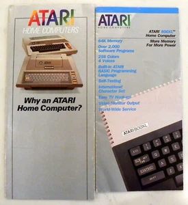 ATARI 400/800 800XL SALES BROCHURE PAMPHLETS 1200XL/130XE/820/65XE/XEGS/815 - Picture 1 of 4