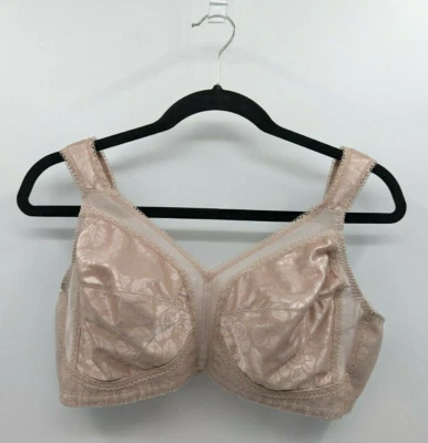Playtex Bra 42B Beige 18 Hour Full Figure Full Coverage Wirefree 4693 - Image 1 of 4