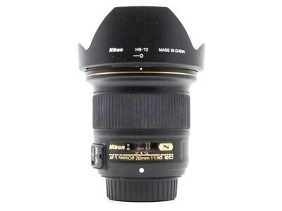 Nikon AF-S Nikkor 20mm f/1.8G ED Objektiv, Top Zustand, mit Haube, Tasche, Schutzkappen - Bild 1 von 3