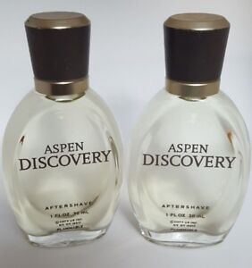 Aspen Discovery by Coty Men AfterShave Splash 1oz (LOT OF 2) NEW! u/b