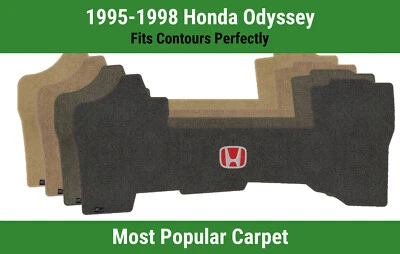 Alfombra delantera Lloyd Ultimat para Honda Odyssey '95-98 con rojo sobre negro Honda H Foto 1 de 4