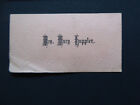 Mary Happler Mineral Point Iowa County Wisconsin Victorian calling card