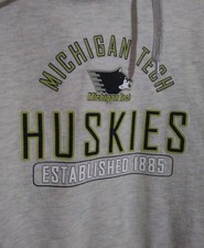 MTU Michigan Tech University Huskies Pullover Sweatshirt Hoodie Yooper UP Hockey