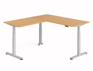 Winkelschreibtisch DSM 180x200 cm el. höhenverstellbar Schreibtisch vh-büromöbel - Bild 1 von 19
