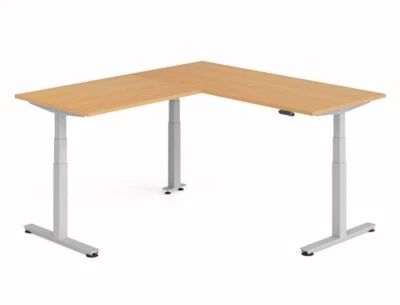 Winkelschreibtisch 180x200x63-127 cm elektrisch höhenverstellbar Schreibtisch - Bild 1 von 4
