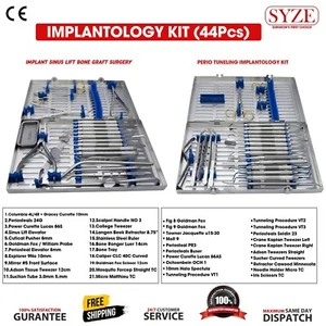 44 piezas Implante Avanzado Dental Cirugía Oral Laboratorio Instrumentos Quirúrgicos Reino Unido 🦷 - Imagen 1 de 16