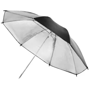 Paraguas rebote reflectante negro/plateado 40" (101,6 cm) - Imagen 1 de 2