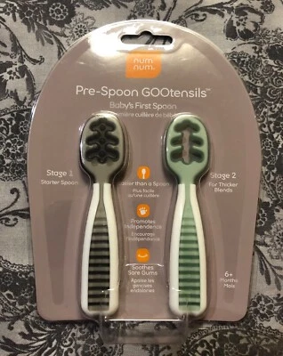 NumNum Pre-Spoon GOOtensils First Stage ~ Second Stage ~ BPA Free ~ PVC Free - Image 1 of 4