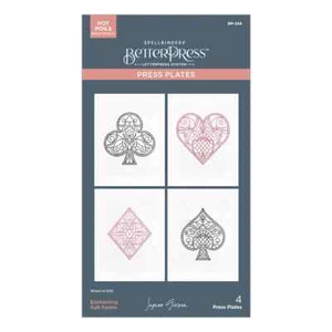 Spellbinders Enchanting Suit Facets Press Plates from the Jack of All Trades Col - Picture 1 of 5