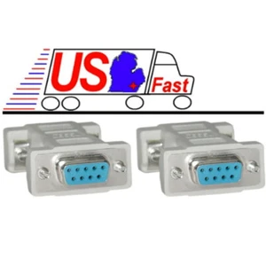 Lot10x/pack DB9pin Female~F Null Modem Nul Serial RS232 gender changer Adapter{F - Picture 1 of 1