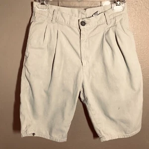CALVIN KLEIN BOYS SHORTS KHAKI SIZE 14 100% COTTON EUC - Picture 1 of 2