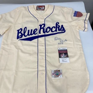 Robin Roberts 1948 Signed Wilmington Blue Rocks Minor League Jersey JSA COA - Picture 1 of 8