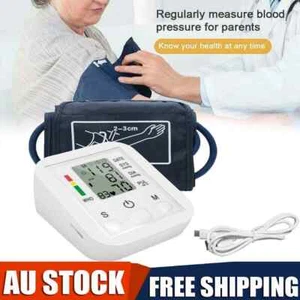 New Digital Electronic Blood Pressure Monitor Upper Arm large Cuff AC Adapter!! - Picture 1 of 15