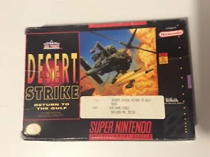 Desert Strike: Return to the Gulf (SNES, 1992) Super Nintendo - Picture 1 of 7