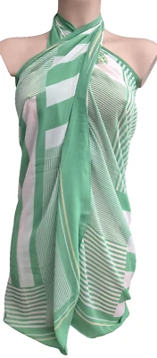 Lidea 272 Pareo One Size Strandbekleidung Sarong Cover-up Tuch in Grün - Bild 1 von 2