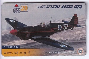 ARMEE ARMY TELECARTE / PHONECARD .. ISRAEL 20U L&G 012F AVION PLANE CHASSEUR AIR - Imagen 1 de 1