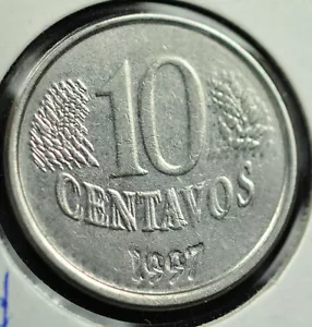 BRAZIL 10 CENTAVOS 1997 - MASSIVE DDR - C#6 - Picture 1 of 2