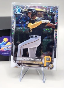 Bowman Chrome 2025⚾ Jhonny Severino BCP-233 😎Laser Parallel Pirates🏴☠️ - Imagen 1 de 2