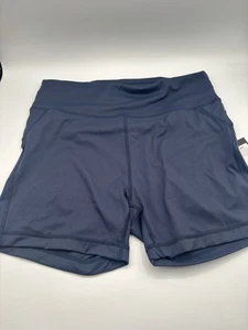 Barbell Apparel Women's Large Stay Put Shorts Cadet Color Activewear Gym - Picture 1 of 9