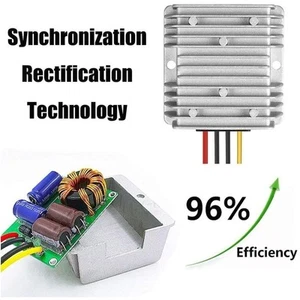 48 V/36 V zu 12 V 20 A DC zu DC Step Down Wandler Regler Versorgung Wasserdicht USA - Bild 1 von 10