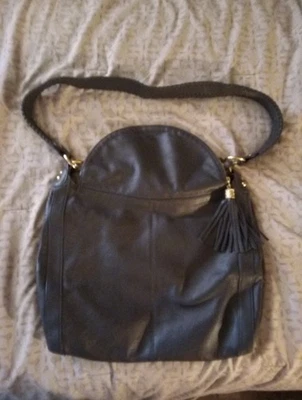 Cartera de cuero granulado negro Onna herrlich Foto 1 de 4