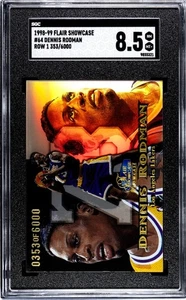 Escaparate Fleer Flair 1998-99 Dennis Rodman 353/6000 fila 1 SGC 8,5 - Imagen 1 de 2