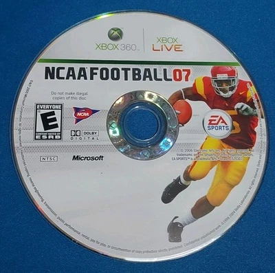 Disco NCAA Football 07 (Microsoft Xbox 360) solo probado sin seguimiento Reggie Bush Foto 1 de 2
